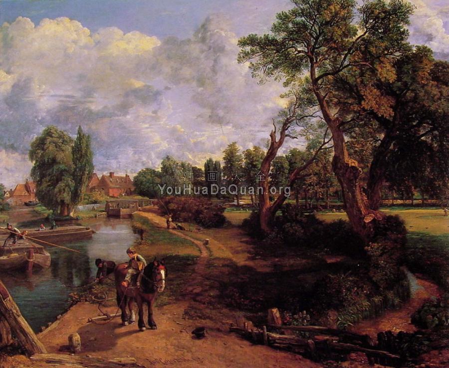 Flatford Mill - 约翰·康斯特布尔